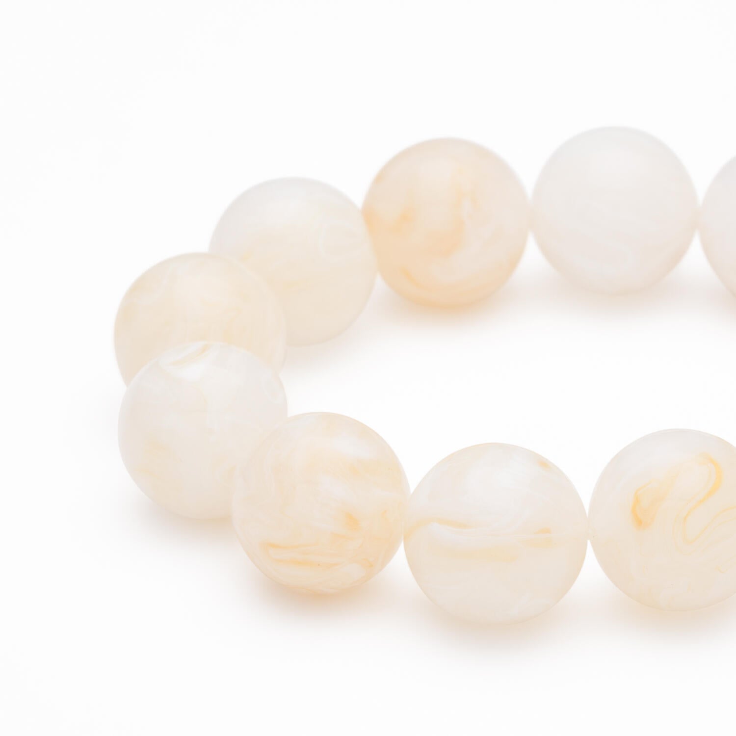 Beads Flex armbånd - Pearl Marble